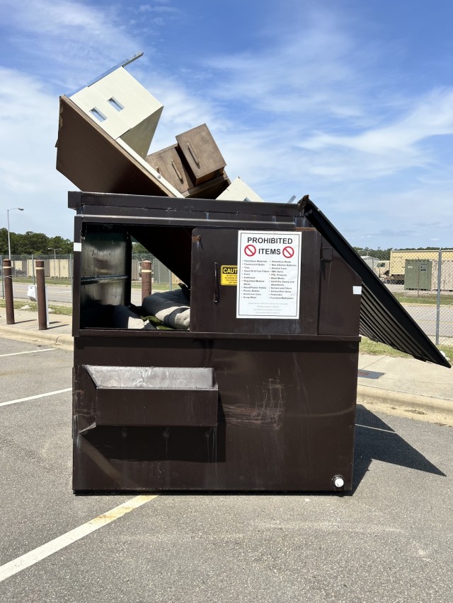 Halt improper dumpster use, trash disposal