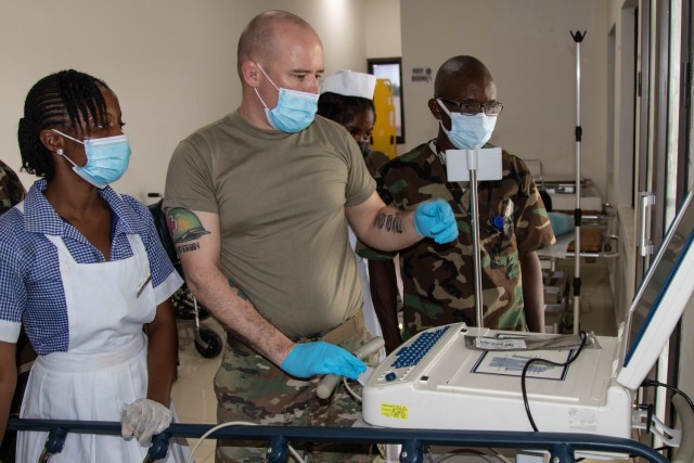 MING assists emergency room staff at 14 Military Hospital in Liberia
