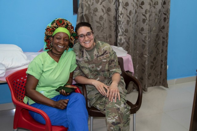 MING assists nursing staff at 14 Military Hospital in Liberia
