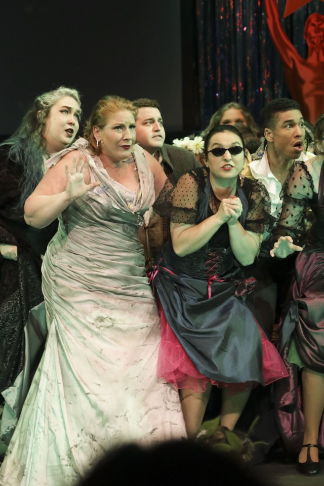 The cast of &#34;Into the Woods&#34; from KMC Onstage perform April 30 during the 2022 IMCOM-Europe TOPPERs. The cast and crew of took home 13 awards from the annual theater award show.