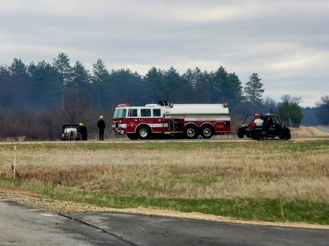 April 2022 prescribed burn operations at Fort McCoy
