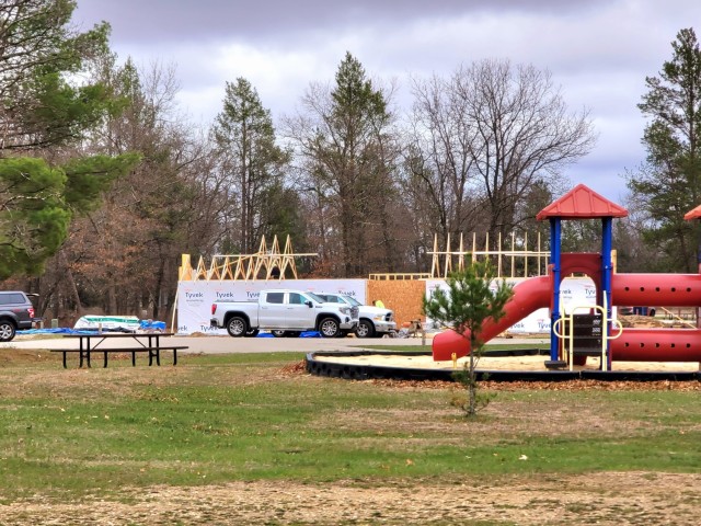 Construction is under way for new comfort station at Fort McCoy’s Pine View Campground