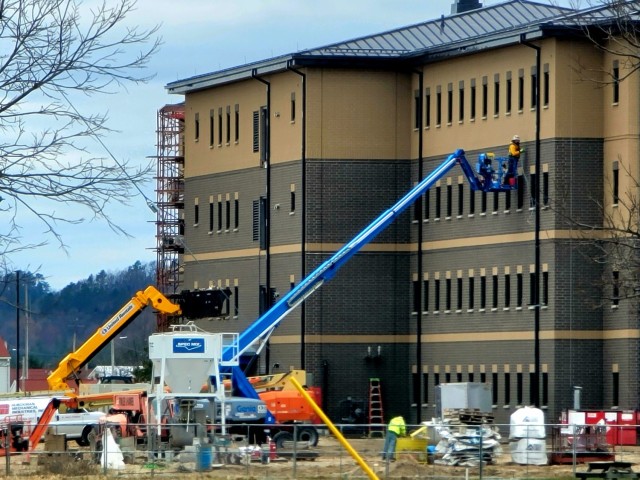April 2022 barracks construction at Fort McCoy