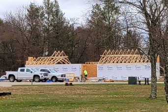 Construction is under way for new comfort station at Fort McCoy’s Pine View Campground