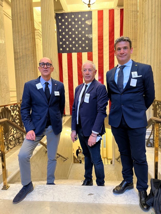 Three mayors from the province of Vicenza came together for a first-of-its-kind trip to the States to get a direct appreciation of the U.S. military and learn more about the U.S. institutions. The itinerary included a guided tour of the U.S. Senate at Capitol Hill. Members of the 11 people delegation included Nicola Ferronato, mayor of Caldogno, Renzo Marangon, mayor of Camisano Vicentino, and Andrea Nardin, mayor of Montegalda.