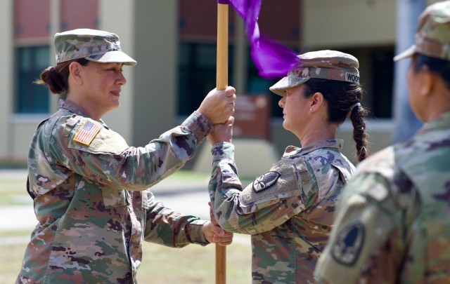 322nd Civil Affairs Brigade, Headquarters and Headquarters Company, holds  Change of Responsibility Ceremony