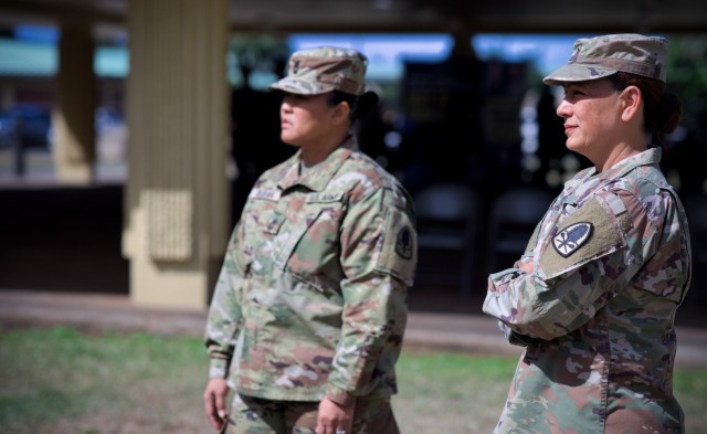 322nd Civil Affairs Brigade, Headquarters and Headquarters Company, holds  Change of Responsibility Ceremony