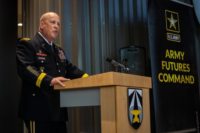Lt. Gen. James M. Richardson, Acting Commanding General of Army Futures Command, in Austin.
