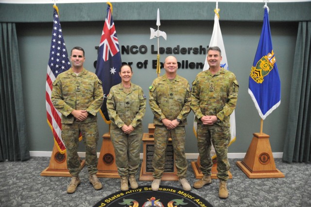 The NCO Leadership Center of Excellence routinely hosts delegations from our International partners to share information and to obtain a better understand of each others&#39; militaries. 