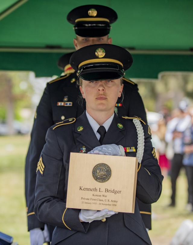 After 72 years, Pfc. Kenneth LeRoy Bridger was finally laid to rest with full military honors during a graveside ceremony in Twin Falls, Idaho, May 21. Bridger was just 17 when he was reported missing in action Nov. 30, 1950, during the war...