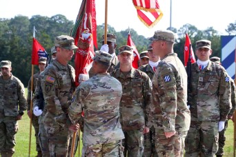 FORT STEWART, Ga. – The "Spartan Brigade," 2nd Armored Brigade Combat Team, 3rd Infantry Division, kicked off one of several leadership changes happenin...