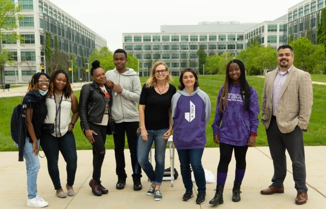 P-Tech students at APG