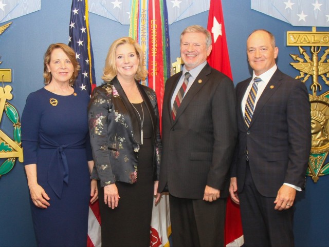 The U.S. Army appointed three new Civilian Aides to the Secretary of the Army during an investiture ceremony on May 24, 2022, at the Pentagon, as Secretary of the Army Christine Wormuth swore in Carol Eggert from central Pennsylvania, Daryl A. Keithley from Las Vegas and D. Michael Kopp from Colorado.  

