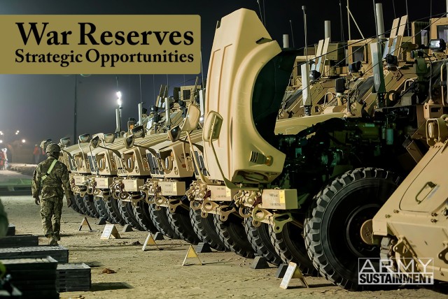 Mine-Resistant Ambush Protected All-Terrain vehicles are staged
for issue on June 27, 2019, at the Army Prepositioned Stocks-5 remote lot, Camp Arifjan, Kuwait. 