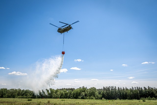 CTNG, Westover Fire Department Conduct BAMBI Bucket Training