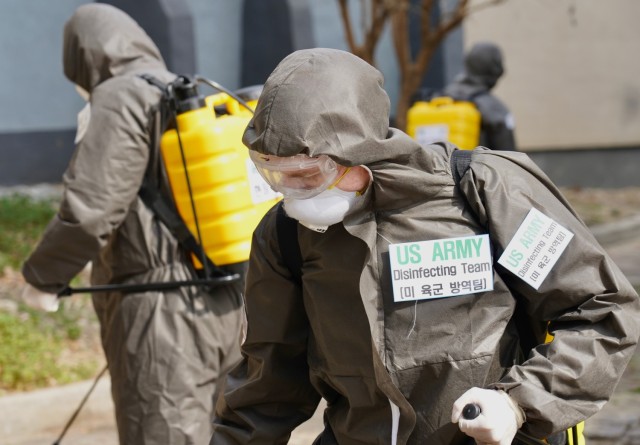 US Army conducts Combined disinfection with Republic of Korea Army