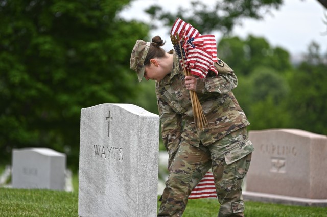 Honoring the fallen at Chaplains Hill during ‘Flags In’