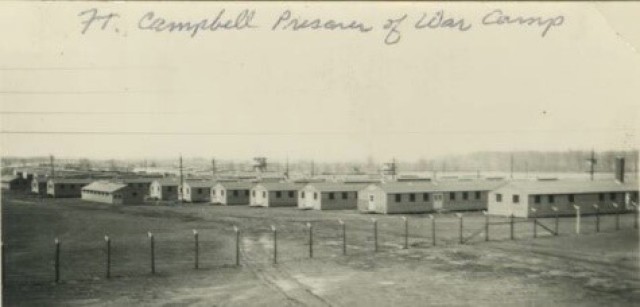 Historic photo of Fort Campbell’s POW camp, early 1940s. Excavation was conducted to allow for the construction of new homes for junior enlisted soldiers and families. Cultural Resource Program facilitated, expedited NHPA compliance to keep...