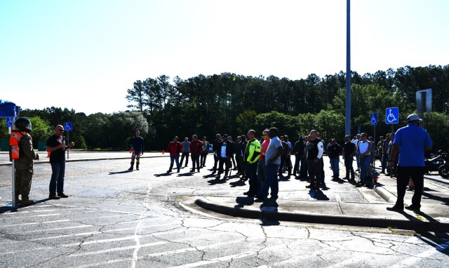 Fort Polk riders participate in Motorcycle Safety Awareness Month Safety Ride