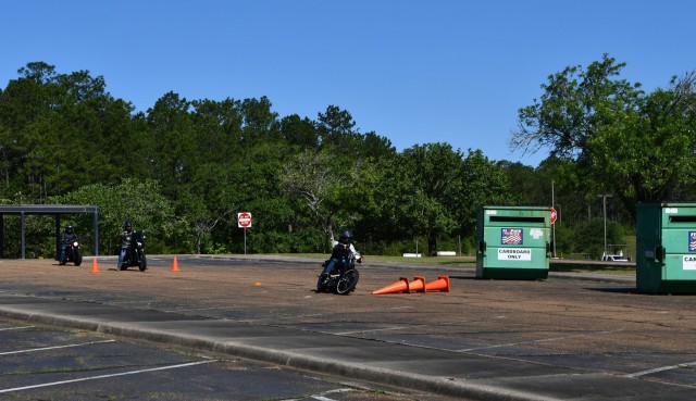 Fort Polk riders participate in Motorcycle Safety Awareness Month Safety Ride