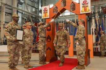 SAGAMI GENERAL DEPOT, Japan -- Fourteen noncommissioned officers assigned to the 35th Combat Sustainment Support Battalion were officially inducted into...