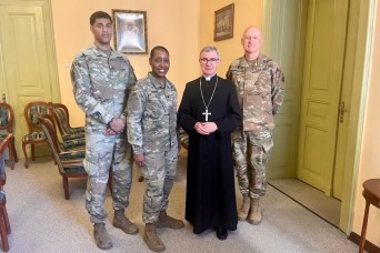 Poland-Born Chaplain Returns from Building U.S- Polish Ties