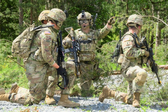 Soldiers with the 3rd Squadron, 2nd Cavalry Regiment participate in a live fires exercise May 31 – June 3, 2022 at Grafenwohr Training Area, Germany.  The Army conducted the Network CS23 Ops Demo Phase 1 in conjunction with the exercise to...