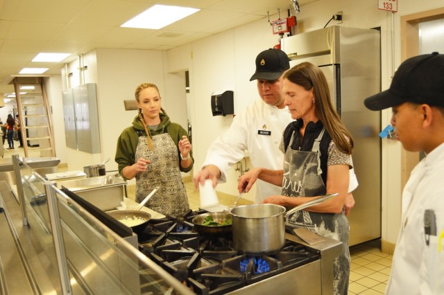 In the kitchen with sarge