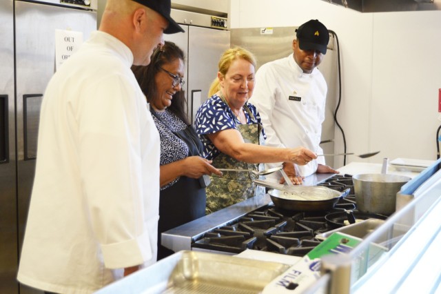 In the kitchen with sarge