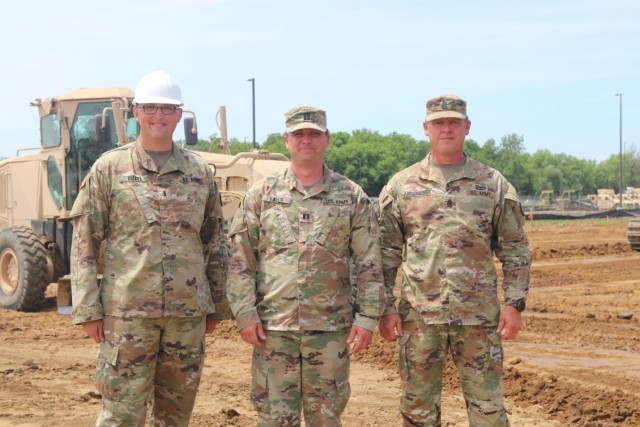 220th Engineers Construction Company Leadership shares work