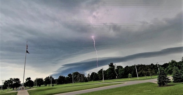 June thunderstorm approaches Fort McCoy