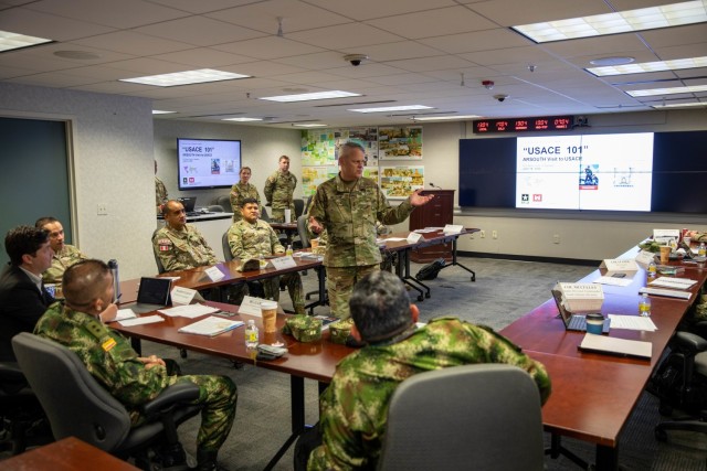 USACE hosts ARSOUTH and South American Engineers