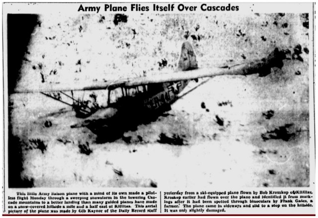 The unusual story of the first unmanned flight at Gray Army Airfield