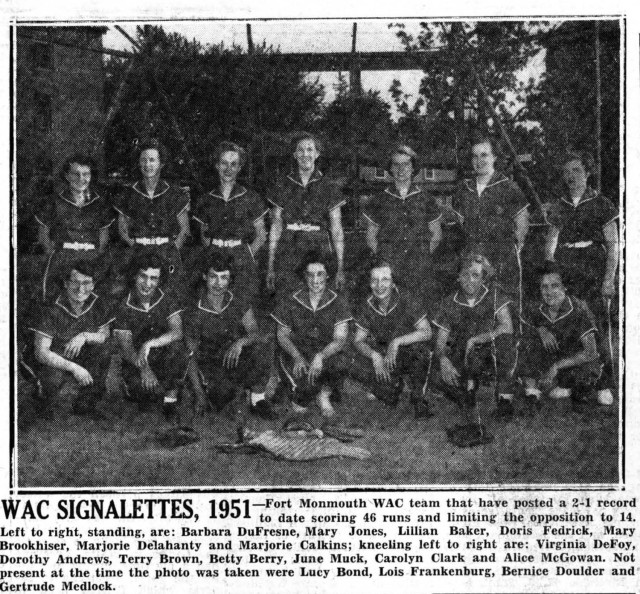 WAC "Signalettes," Fort Monmouth, New Jersey, 1951.