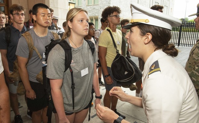 New cadets integrate into West Point during R-Day