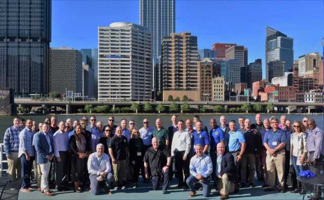 Lt. Gen. James M. Richardson with Army senior leaders at Pittsburgh&#39;s Station Square.