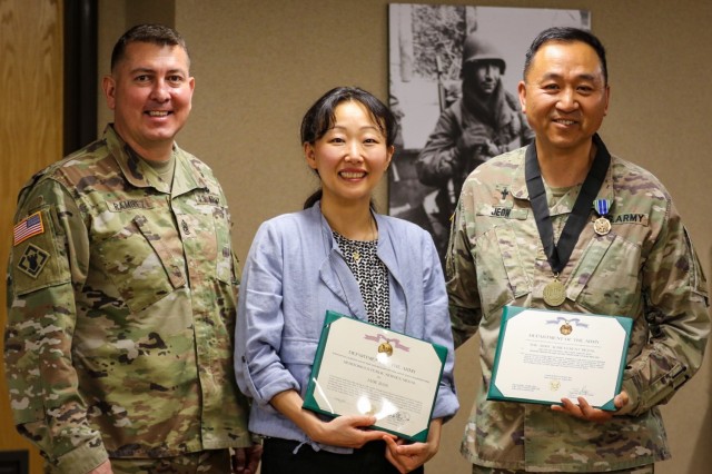 4th Cav Brigade Chaplain and his Wife, Awarded for Outstanding Service