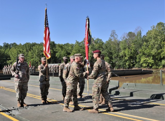 Colors pass to new commander at uniquely engineered change of command ceremony