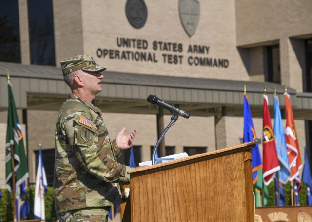 U.S. Army Operational Test Command holds change of command ceremony