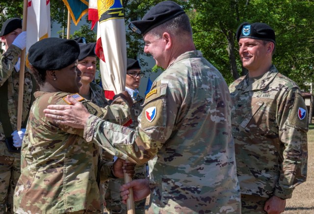 405th AFSB ceremony marks change in leadership for ASC support to Europe, Africa