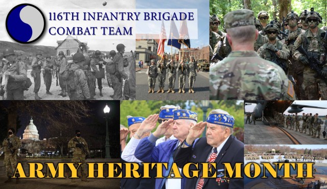 ‘We are Army heritage’:
The 116th Infantry Brigade Combat Team reflects on its history