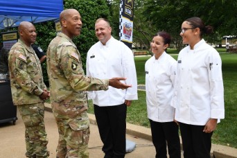 Soldiers from the 25th Quartermaster Company Recognized for their Support to Army Food Service as Part of the Army's 247th Birthday Celebration