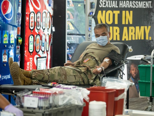 Military community supports local community through blood drive