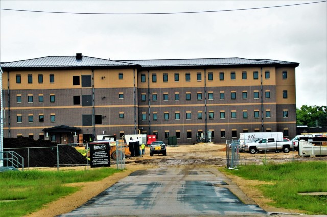 June 2022 barracks construction operations at Fort McCoy