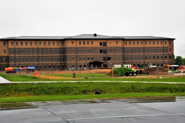 June 2022 barracks construction operations at Fort McCoy