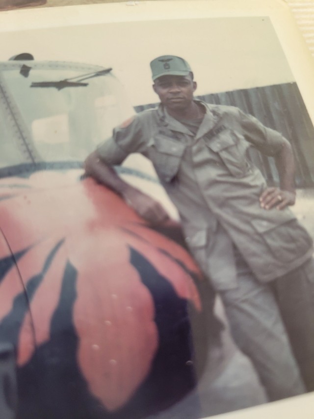 Sgt. 1st Class Carver Williams was assigned to 1st Aviation Brigade, 116th Assault Helicopter Company, from 1970-71. 