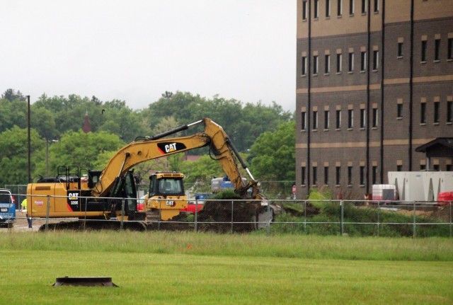 June 2022 barracks construction operations at Fort McCoy