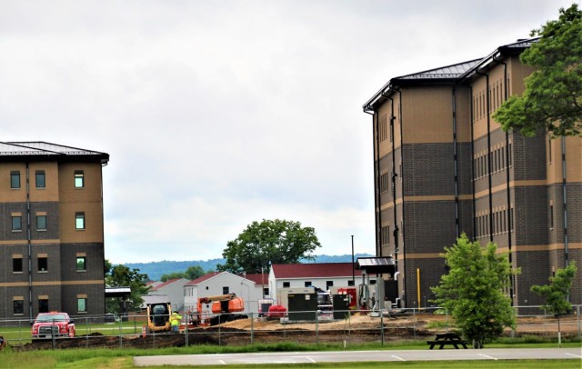 June 2022 barracks construction operations at Fort McCoy