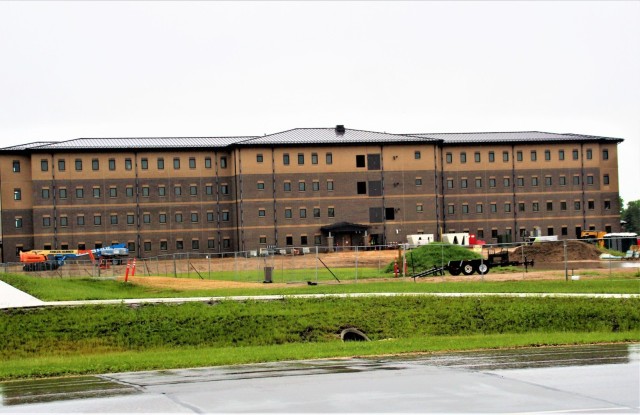 June 2022 barracks construction operations at Fort McCoy