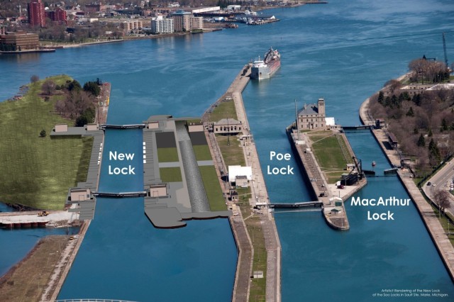New Lock at the Soo Artistic Rendering